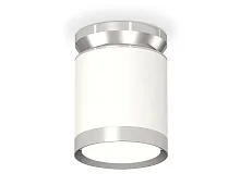 Светильник накладной XS8141025 Ambrella light белый 1 лампа, основание белое в стиле хай-тек круглый