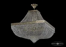 Люстра потолочная хрустальная 19272/H1/70IV G Bohemia Ivele Crystal прозрачная на 22 лампы, основание золотое в стиле классика sp