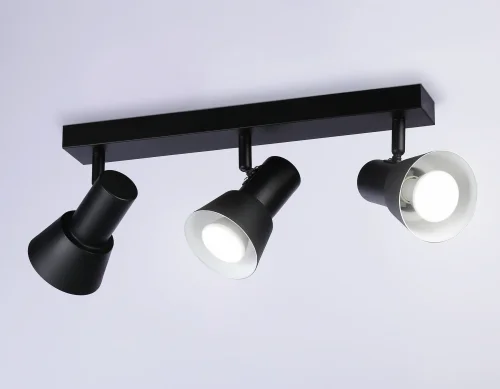 Спот с 3 лампами TA13122 Ambrella light чёрный GU10 в стиле хай-тек современный  фото 4