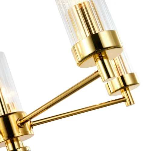 Люстра подвесная Aesthetic 2673-8P Favourite прозрачная на 8 ламп, основание золотое в стиле арт-деко классический  фото 5