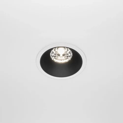 Светильник точечный Alfa LED DL043-01-15W4K-D-RD-WB Maytoni белый чёрный 1 лампа, основание белое чёрное в стиле современный  фото 4