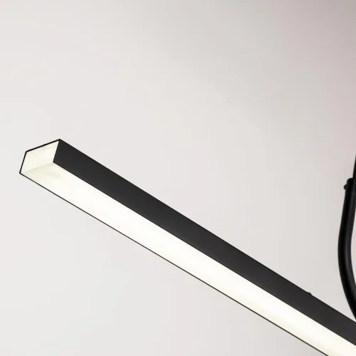 Светильник подвесной LED Raya 4096-1P Favourite белый 1 лампа, основание чёрное в стиле современный  фото 6