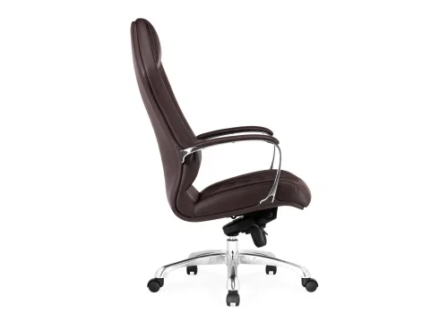 Компьютерное кресло Damian brown 15744 Woodville, коричневый/экокожа, ножки/металл/хром, размеры - *1330***650*670 фото 5