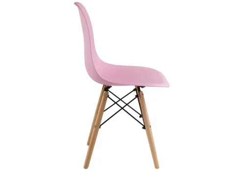Пластиковый стул Eames PC-015 light pink 11897 Woodville, розовый/, ножки/массив бука дерево/натуральный, размеры - ****460*520 фото 3