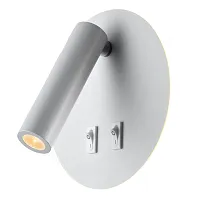 Бра с выключателем LED Cozy LSP-8236 Lussole белый 1 лампа, основание белое в стиле современный для чтения