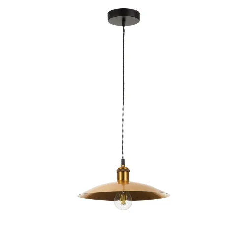 Светильник подвесной Romo SL1017.203.01 ST-Luce золотой 1 лампа, основание чёрное в стиле лофт  фото 2