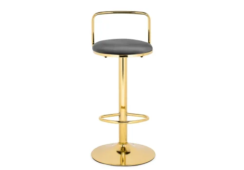 Полубарный стул Lusia dark gray / gold 15680 Woodville, серый/велюр, ножки/металл/золотой, размеры - ****380*400 фото 2