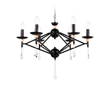Люстра подвесная TR9597 Ambrella light без плафона на 6 ламп, основание чёрное в стиле классический современный прованс Люстра подвесная TR9597 Ambrella light без плафона на 6 ламп, основание чёрное в стиле классический современный прованс
