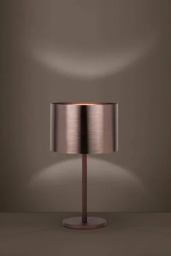 Настольная лампа Saganto 39394 Eglo коричневая 1 лампа, основание коричневое металл в стиле современный  фото 3