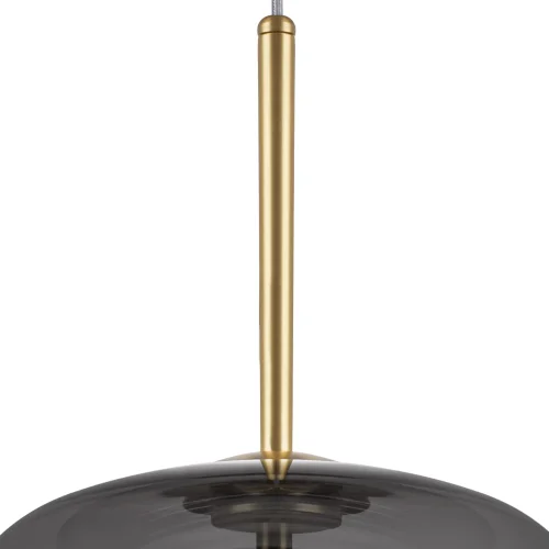 Светильник подвесной LED Cupola 804008 Lightstar серый чёрный 1 лампа, основание золотое в стиле арт-деко  фото 6