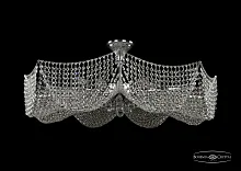Люстра потолочная хрустальная 77081/95 Ni Bohemia Ivele Crystal прозрачная на 16 ламп, основание никель в стиле классический sp
