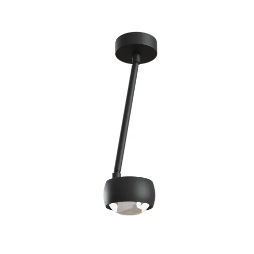 Светильник потолочный LED Lens MOD072CL-L8B3K Maytoni чёрный 1 лампа, основание чёрное в стиле современный 
