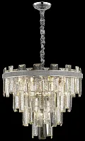 Люстра подвесная Christel WE115.14.103 Wertmark прозрачная на 14 ламп, основание хром в стиле современный классический 