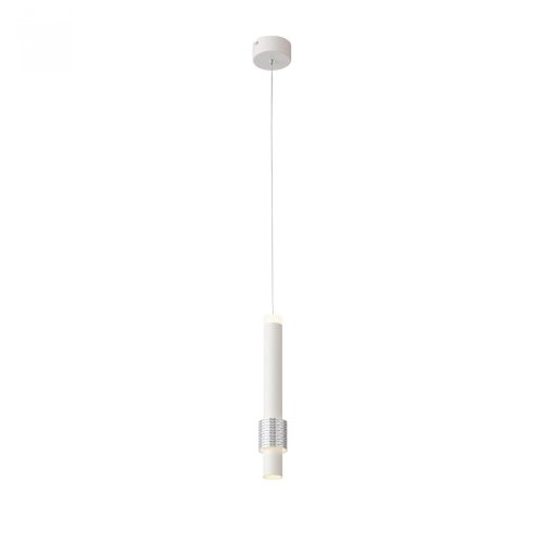 Светильник подвесной LED Ballito SL1591.503.01 ST-Luce белый 1 лампа, основание белое в стиле хай-тек трубочки