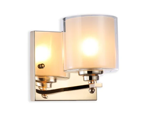 Бра TR4431 Ambrella light прозрачный белый на 1 лампа, основание золотое в стиле классический современный 