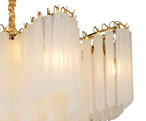 Люстра подвесная Грай 07310-21,33 Kink Light прозрачная на 21 лампа, основание золотое в стиле современный классический  фото 2