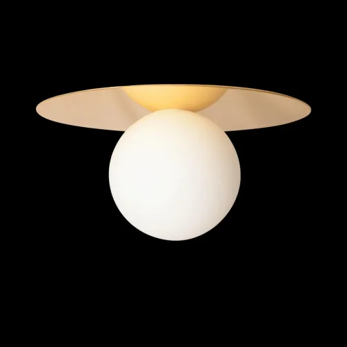 Светильник потолочный Ufo 10120/250C Gold LOFT IT белый 1 лампа, основание золотое в стиле современный  фото 4