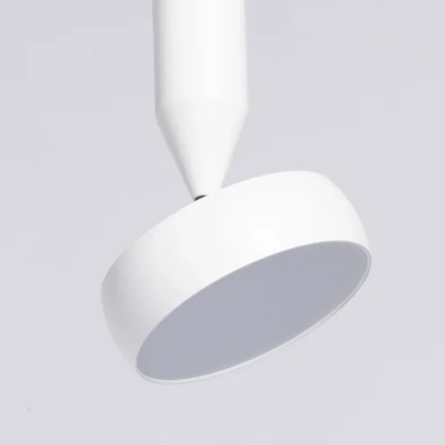 Светильник подвесной LED Информ 851010901 DeMarkt белый 1 лампа, основание белое в стиле хай-тек современный  фото 3