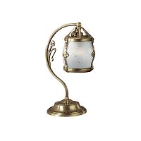 Настольная лампа P 4020 Reccagni Angelo белая 1 лампа, основание античное бронза латунь металл в стиле классический 