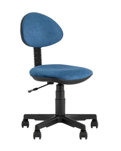 Кресло детское УМКА геометрия синий Paradigma 795 УТ000035234 Stool Group, синий/текстиль, ножки/полимер/чёрный, размеры - ****525*590