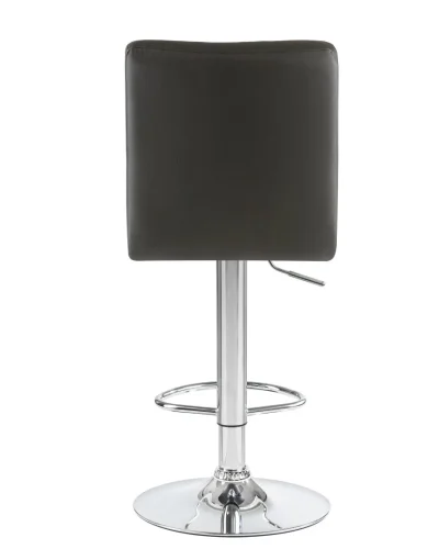 Стул барный 5009-LM KRUGER,  цвет сиденья черный, цвет основания хром Dobrin, чёрный/экокожа, ножки/металл/хром, размеры - 1000*1220***410*560 фото 5