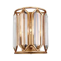 Бра Royalty 2021-1W Favourite прозрачный 1 лампа, основание золотое в стиле классический 