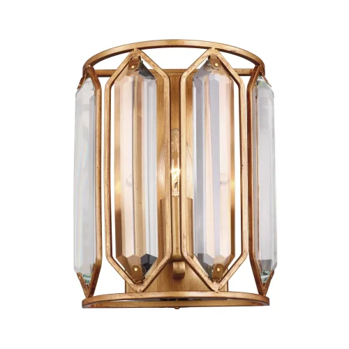 Бра Royalty 2021-1W Favourite прозрачный на 1 лампа, основание золотое в стиле классический 