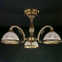 Люстра потолочная PL 3830/3 Reccagni Angelo белая на 3 лампы, основание белое в стиле классический 