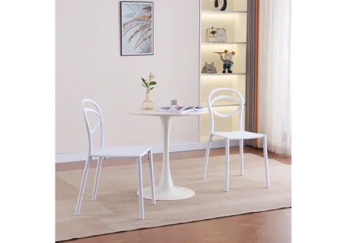Пластиковый стул Simple white 15739 Woodville, /, ножки/пластик/белый, размеры - ***** фото 2