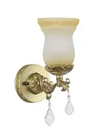 Бра Dorato E 2.1.1.200 S Dio D'Arte белый 1 лампа, основание золотое в стиле классический 
