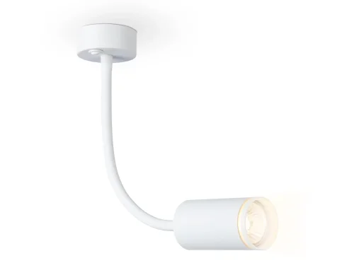 Бра с выключателем FW2469 Ambrella light белый на 1 лампа, основание белое в стиле современный хай-тек гибкая ножка для чтения