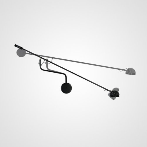 Настенный светильник FLICK WALL 140700-26 ImperiumLoft чёрный на 1 лампа, основание чёрное в стиле современный  фото 7