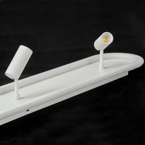 Светильник потолочный LED Harris LSP-7283 Lussole белый 1 лампа, основание белое в стиле современный хай-тек  фото 2