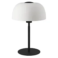 Настольная лампа Solo 2 900142 Eglo белая 1 лампа, основание чёрное металл в стиле современный 