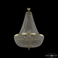 Люстра подвесная 19051/H2/100IV G C1 Bohemia Ivele Crystal прозрачная на 26 ламп, основание золотое в стиле классика sp