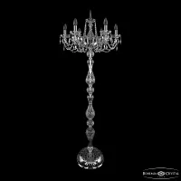 Торшер 1402T1/6/195-160 Ni Bohemia Ivele Crystal sp без плафона 6 ламп, основание прозрачное никель в стиле классический

