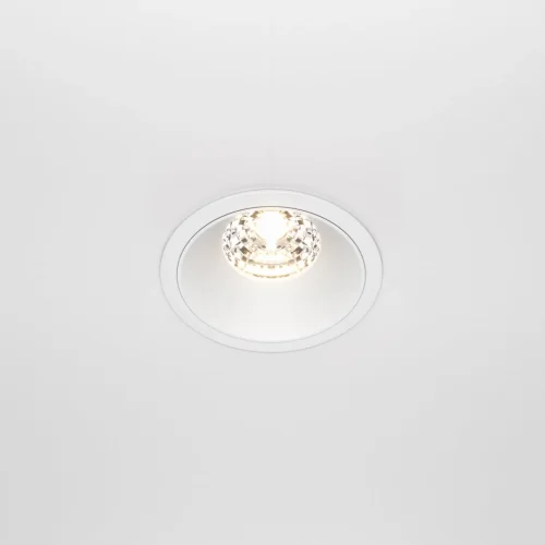 Светильник точечный Alfa LED DL043-01-15W3K-RD-W Maytoni белый 1 лампа, основание белое в стиле современный  фото 5