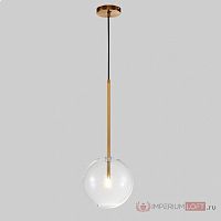 Светильник подвесной ARTO 1 D15 182693-26 ImperiumLoft прозрачный 1 лампа, основание бронзовое в стиле лофт современный 