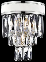 Бра Clarissa WE136.03.101 Wertmark прозрачный 3 лампы, основание белое хром в стиле классический 
