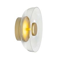 Бра LED Disk 8210-W LOFT IT прозрачный 1 лампа, основание золотое в стиле современный 