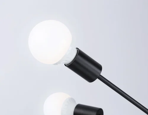 Люстра потолочная TR80402 Ambrella light без плафона на 6 ламп, основание чёрное в стиле современный  фото 4