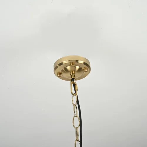 Светильник подвесной Effervescent 228944-22 ImperiumLoft прозрачный 1 лампа, основание золотое в стиле восточный винтаж  фото 10