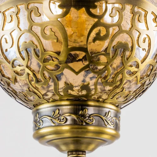 Светильник подвесной Каир CL419113 Citilux янтарный 1 лампа, основание бронзовое в стиле восточный  фото 5