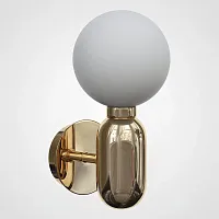 Бра Parachilna Aballs Gold D20 193660-22 ImperiumLoft белый 1 лампа, основание бронзовое в стиле современный 