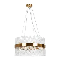 Люстра подвесная Акапулько (Acapulco) A1073LM-12PB Arte Lamp прозрачная на 12 ламп, основание медь в стиле современный Люстра подвесная Акапулько (Acapulco) A1073LM-12PB Arte Lamp прозрачная на 12 ламп, основание медь в стиле современный