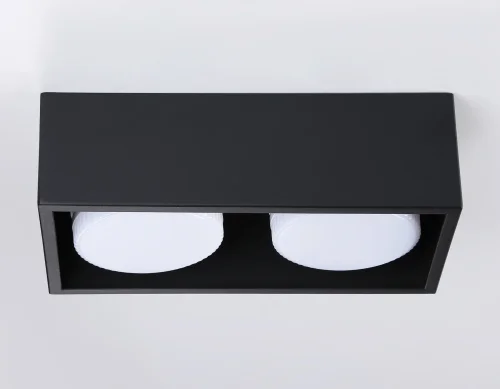Светильник накладной TN70829 Ambrella light чёрный 2 лампы, основание чёрное в стиле современный хай-тек квадратный фото 3
