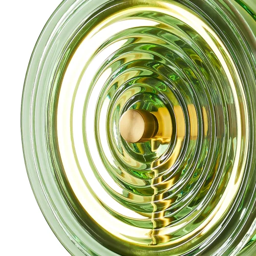 Бра LED Borbon FR5442WL-L7GN Freya зелёный на 1 лампа, основание латунь в стиле арт-деко современный  фото 5