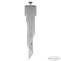 Люстра каскадная хрустальная 83113/35IV-150 Ni Bohemia Ivele Crystal прозрачная на 5 ламп, основание никель в стиле классический современный r