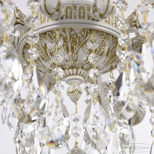 Люстра подвесная AL78101/10/210 A WMG Bohemia Ivele Crystal без плафона на 10 ламп, основание белое патина золотое в стиле классический sp фото 5