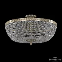Люстра потолочная 19051/55IV G C1 Bohemia Ivele Crystal прозрачная на 8 ламп, основание золотое в стиле классика sp